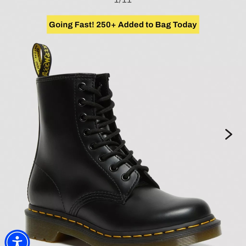 Dr. Martens Black Men's Boots 11821 Mens 8 / Women 9